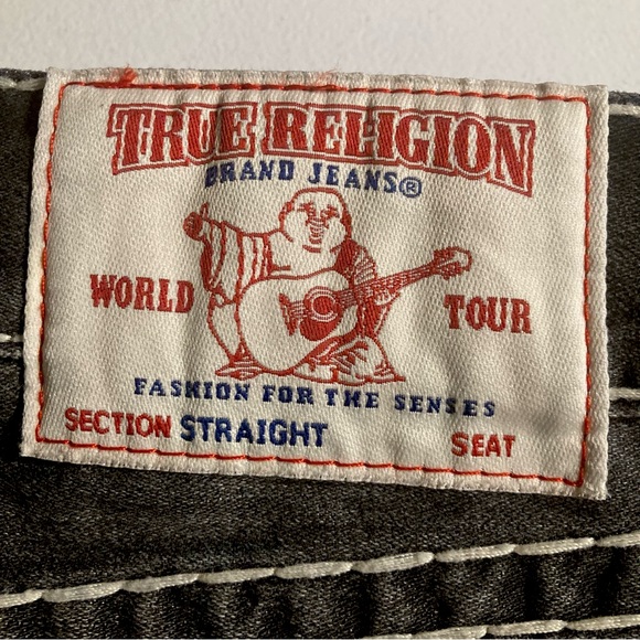 SOLD! NWT! True Religion Straight Super T in “DTDM MIRR WND WR” wash Size 29x34 - Picture 2 of 11